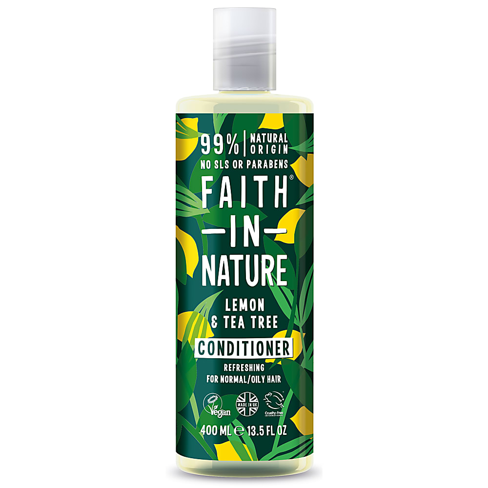 Faith In Nature %99 Doğal İçerikli Ferahlatıcı Saç Bakım Kremi - Normal & Yağlanmaya - Kepeğe Meyilli Saçlar İçin Limon & Çay Ağacı