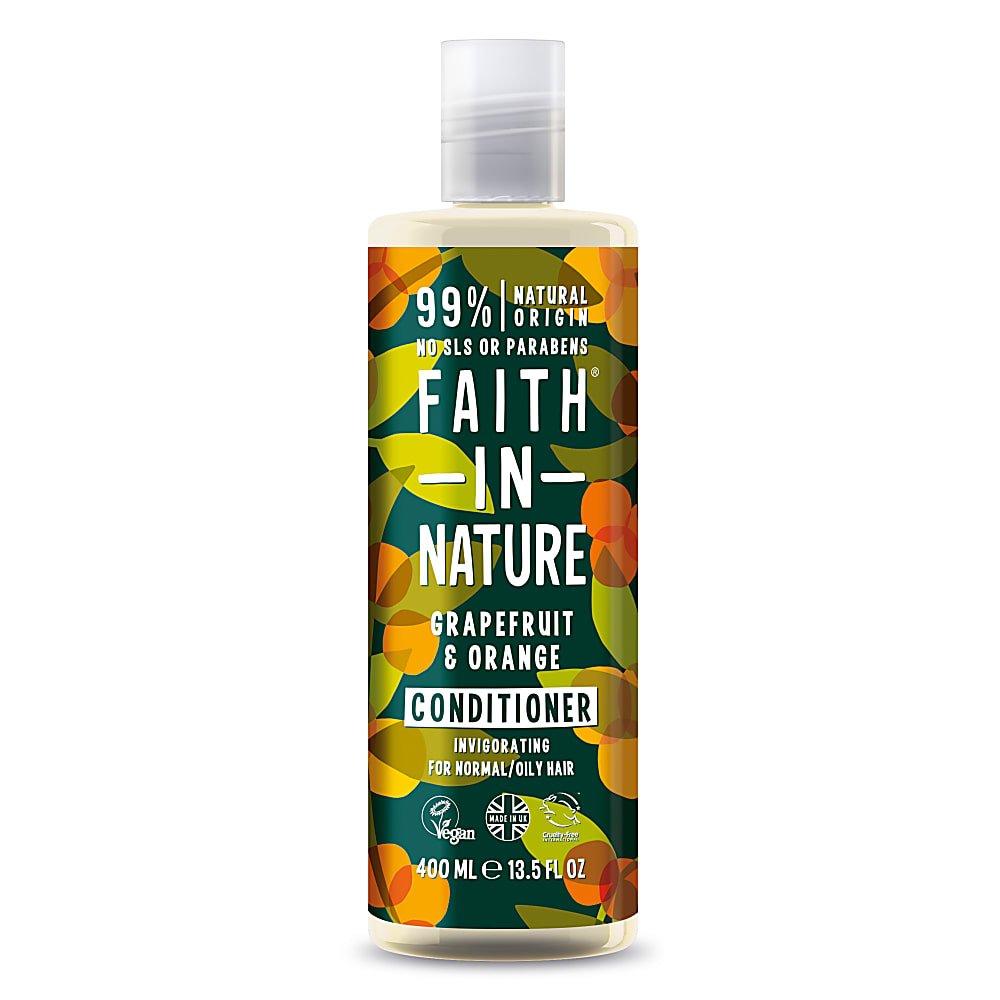 Faith In Nature %99 Doğal İçerikli Tazeleyici Saç Bakım Kremi - Normal & Yağlanmaya - Kepeğe Meyilli Saçlar İçin Greyfurt & Portakal